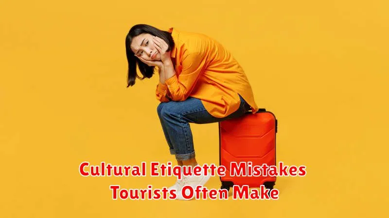 Cultural Etiquette Mistakes Tourists Often Make