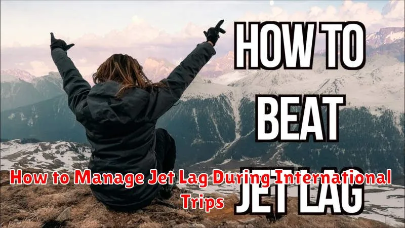 How to Manage Jet Lag During International Trips